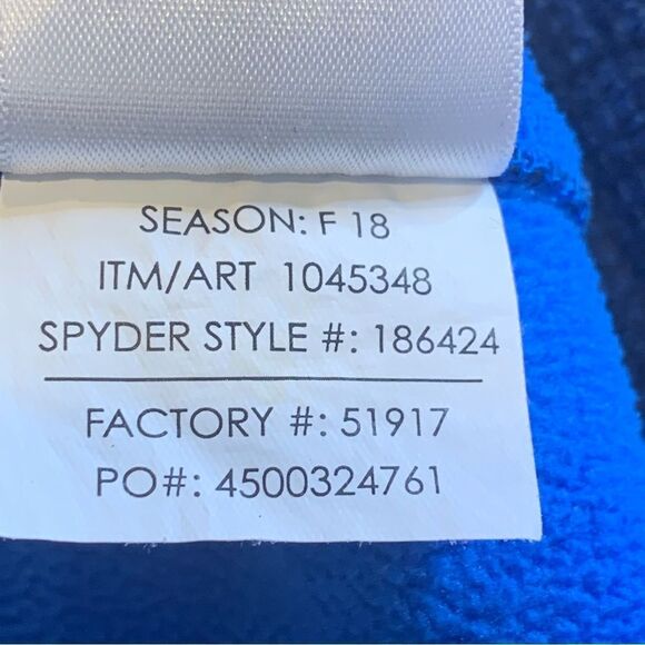 Spyder Polyester Zippered Funnel Neck Jacket Size Small - Picture 10 of 14